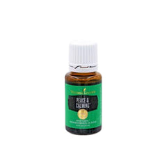 Young Living Peace & Calming aromatherapy session fostering relaxation.