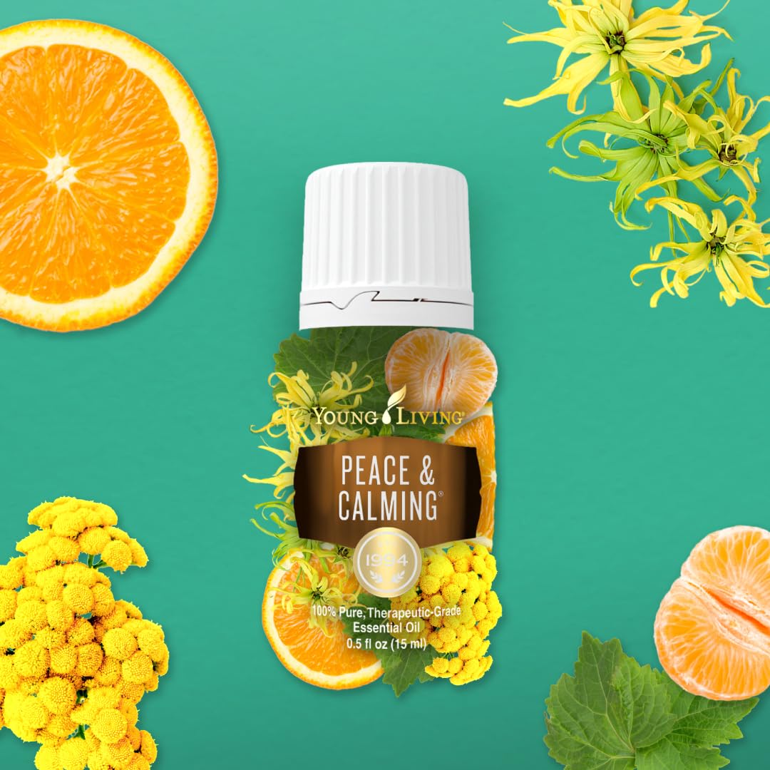 Young Living Peace & Calming travel-size bottle ready for on-the-go calm.