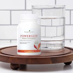 PowerGize capsules in palm showing easy daily use for energy