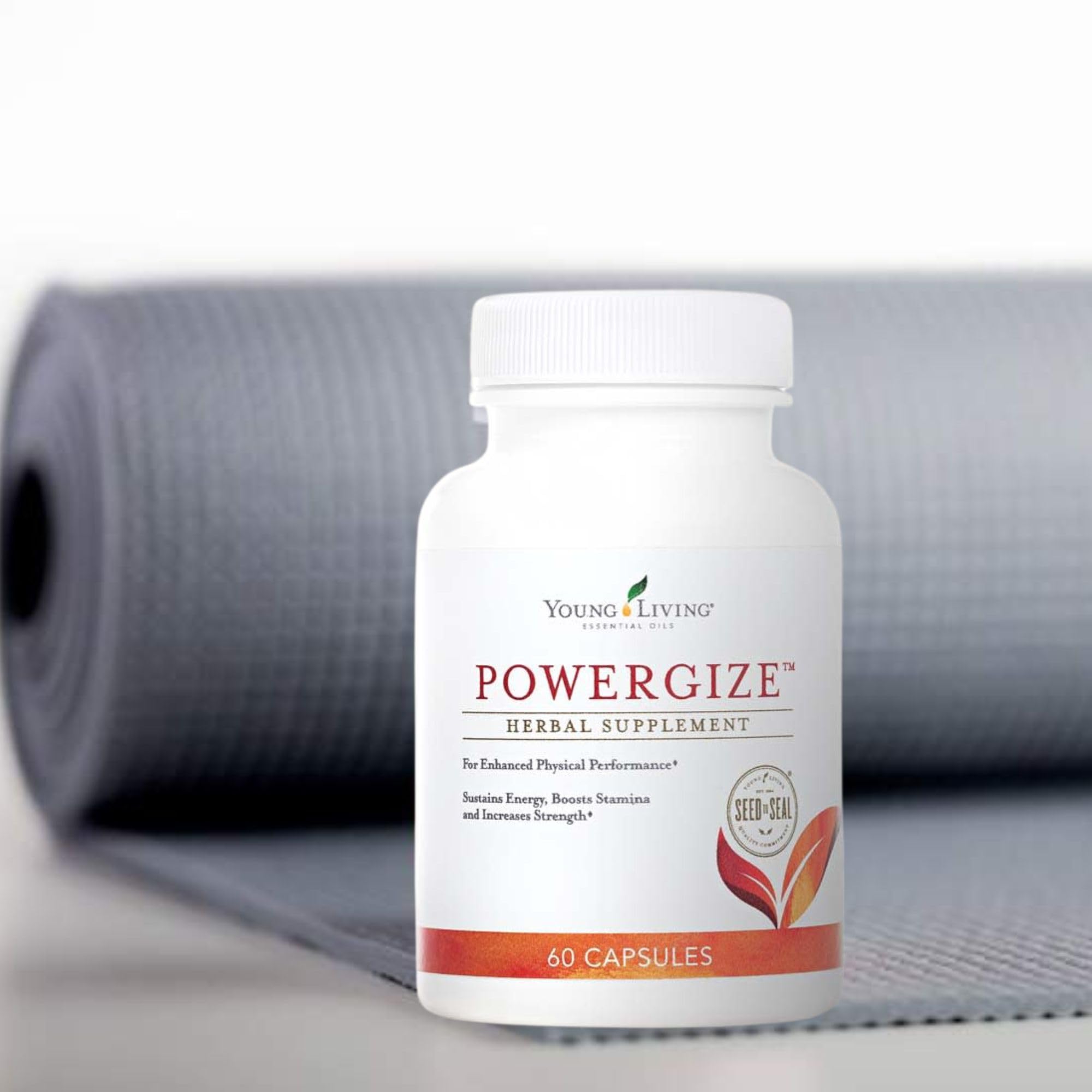 Close look at PowerGize label detail and natural nutrients