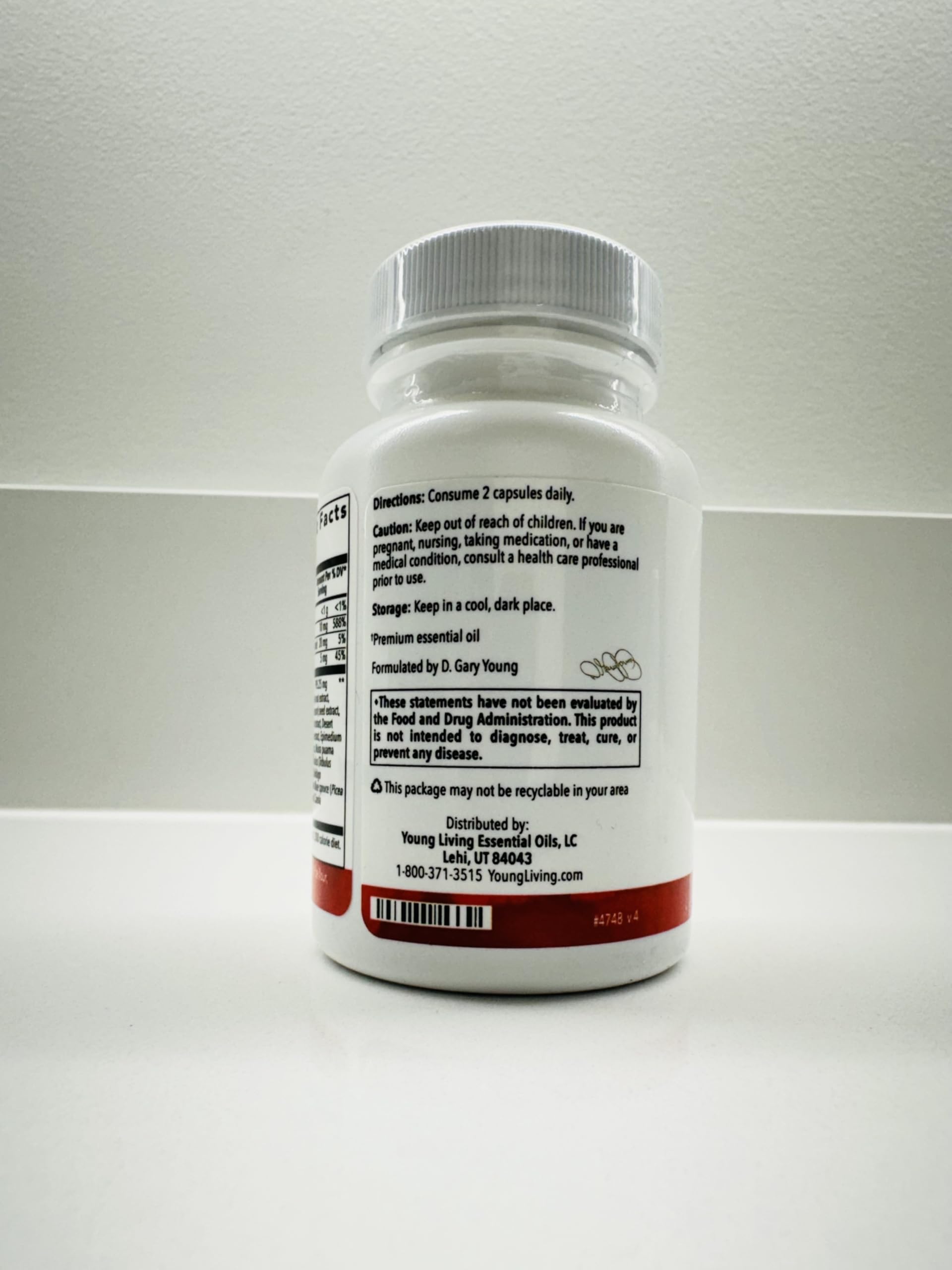 Printed PowerGize label emphasizing active lifestyle benefits