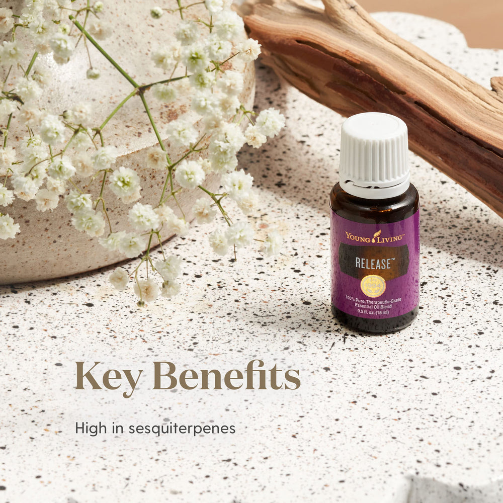 Young Living Release diffuser aroma conveys harmony and balance