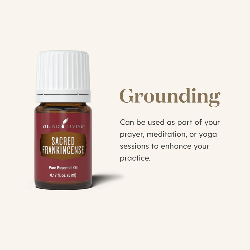 Young Living Sacred Frankincense aroma enhances meditation moments and focus.