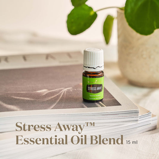 Young Living Stress Away diffuser mist ready to refresh your workspace