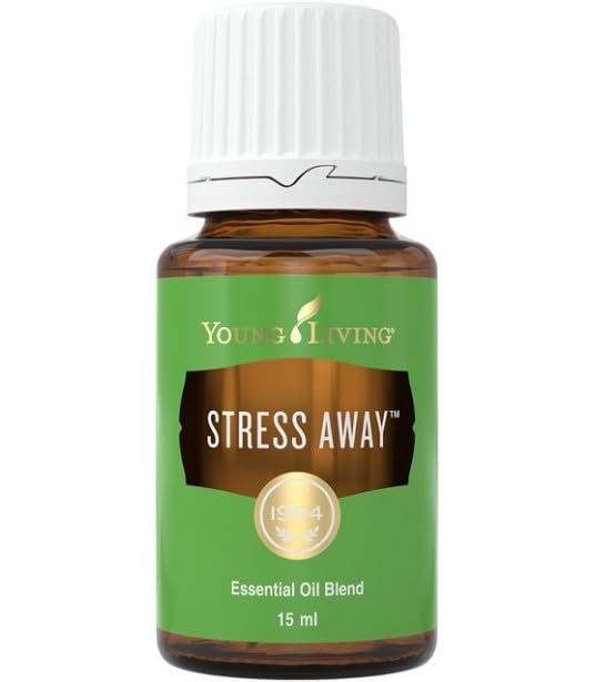 Young Living Stress Away label closeup highlighting natural ingredients