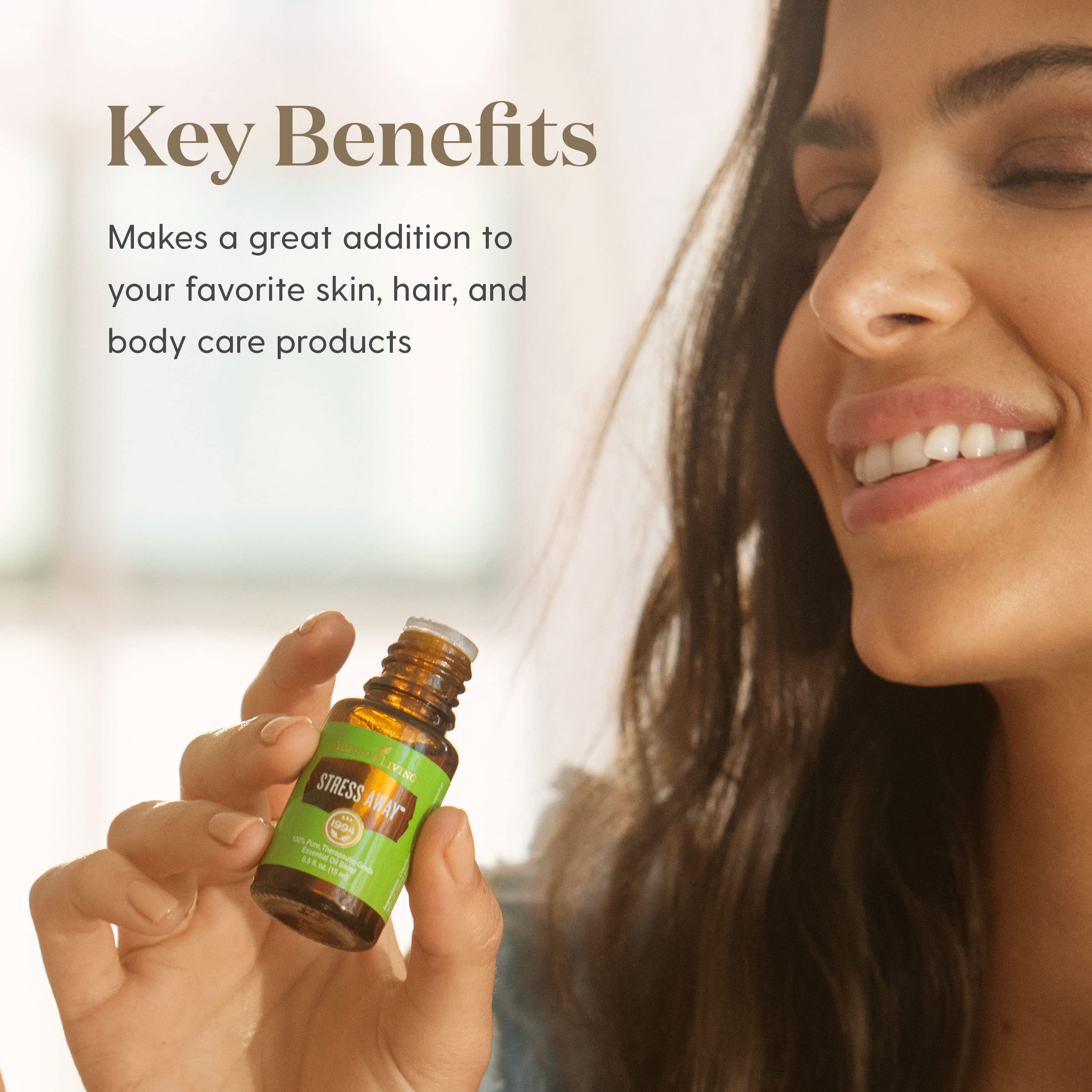 Young Living Stress Away lavender cedarwood notes for calm ambiance