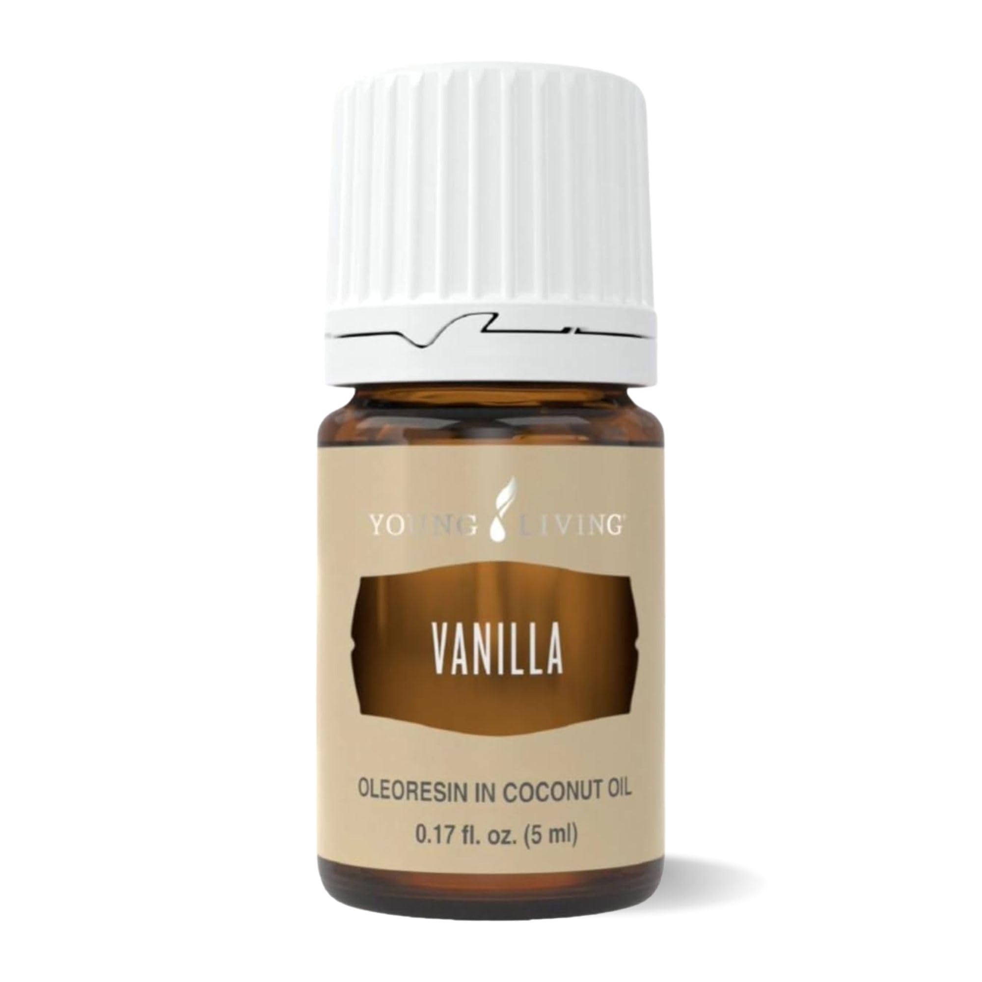 Young Living Vanilla 5ml bottle pours a warm aroma for any room.
