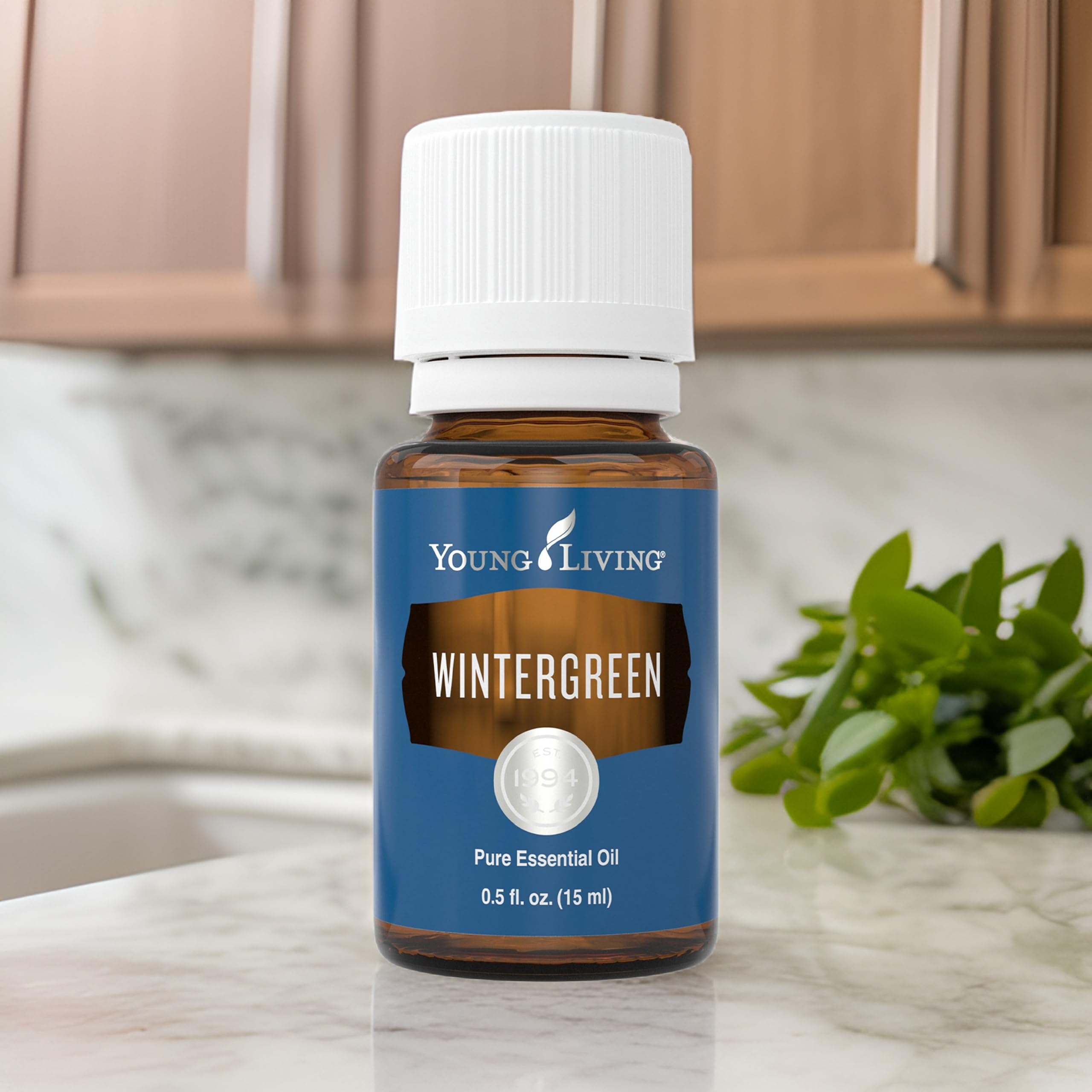 Young Living Wintergreen spa set image suggests luxurious moments of cooling comfort.