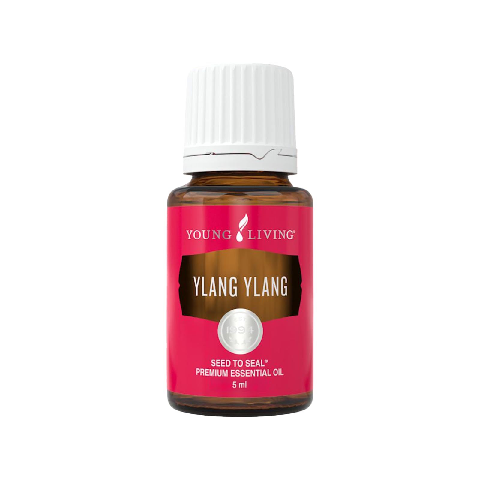 Young Living Ylang Ylang essential oil bottle for aromatherapy and calming blends