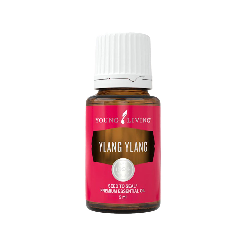 Young Living Ylang Ylang essential oil bottle for aromatherapy and calming blends