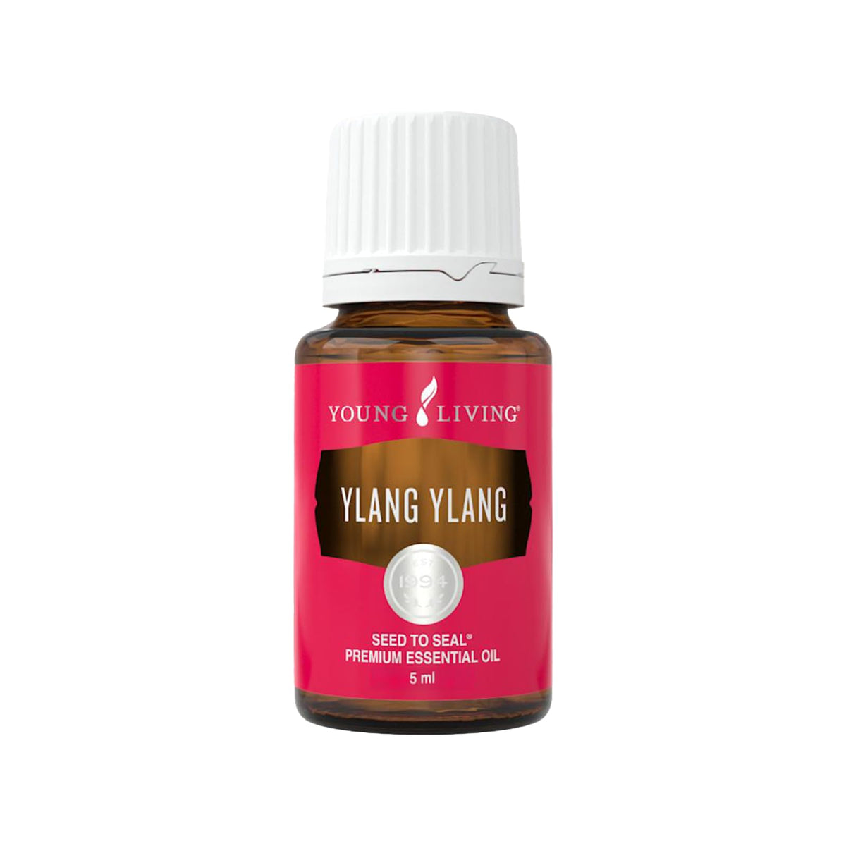 Young Living Ylang Ylang essential oil bottle for aromatherapy and calming blends