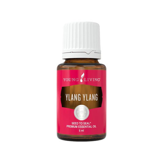 Young Living Ylang Ylang essential oil bottle for aromatherapy and calming blends