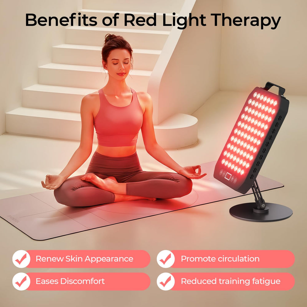 Young Master red light panel 360 degree stand enables easy angle adjustments