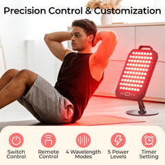 Young Master red light panel magnetic remote attached for convenient control