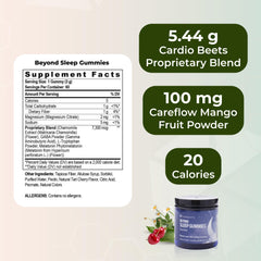 Youngevity Beyond Sleep Gummies texture close-up showing chewy gummies for easy nightly consumption.