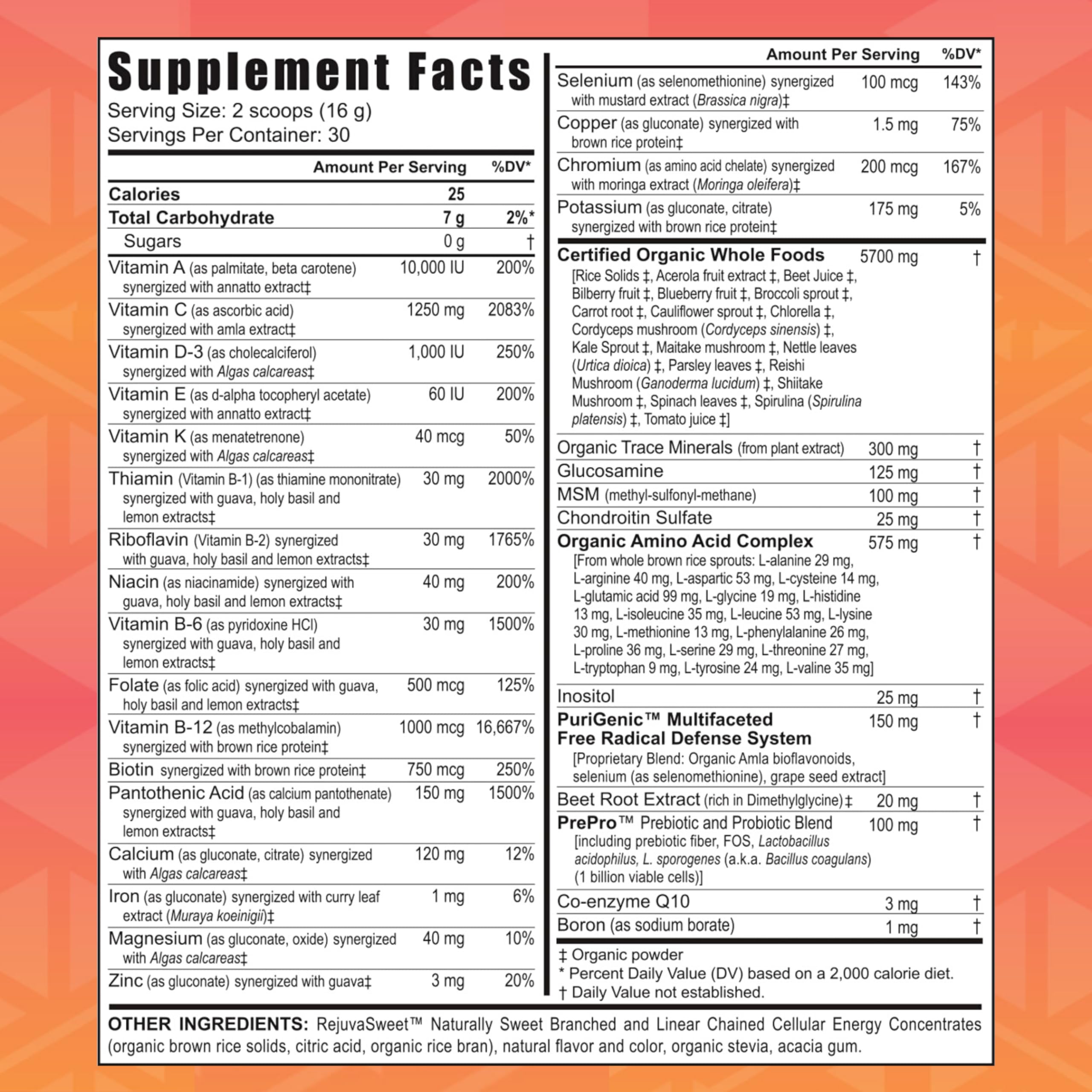 Youngevity Beyond Tangy Tangerine 2.0 bottle cap showcasing freshness seal