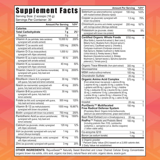Youngevity Beyond Tangy Tangerine 2.0 bottle cap showcasing freshness seal