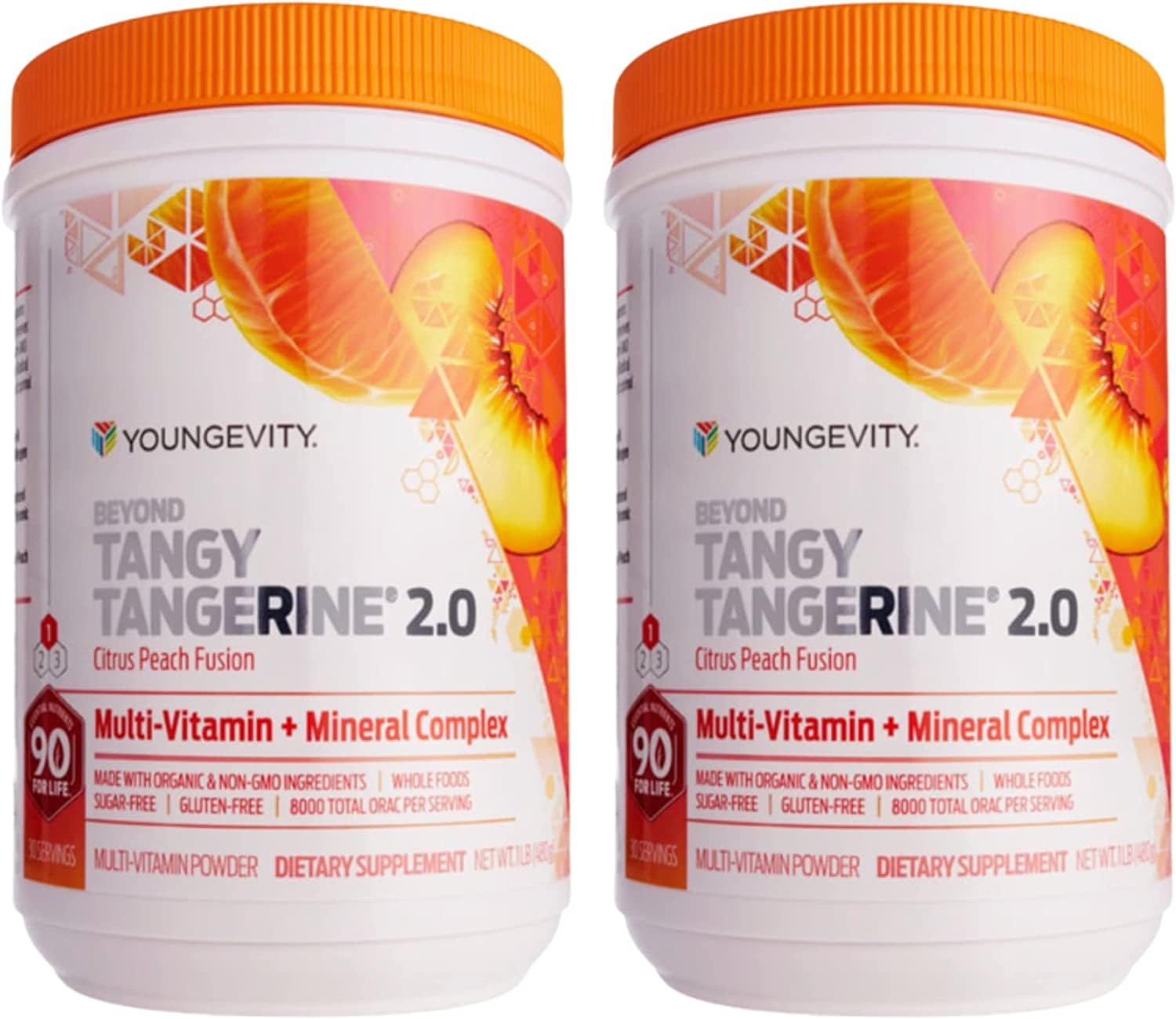 Youngevity Beyond Tangy Tangerine 2.0 bottle full view for daily wellness.