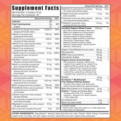 Youngevity Beyond Tangy Tangerine 2.0 label closeup shows natural ingredient highlights.