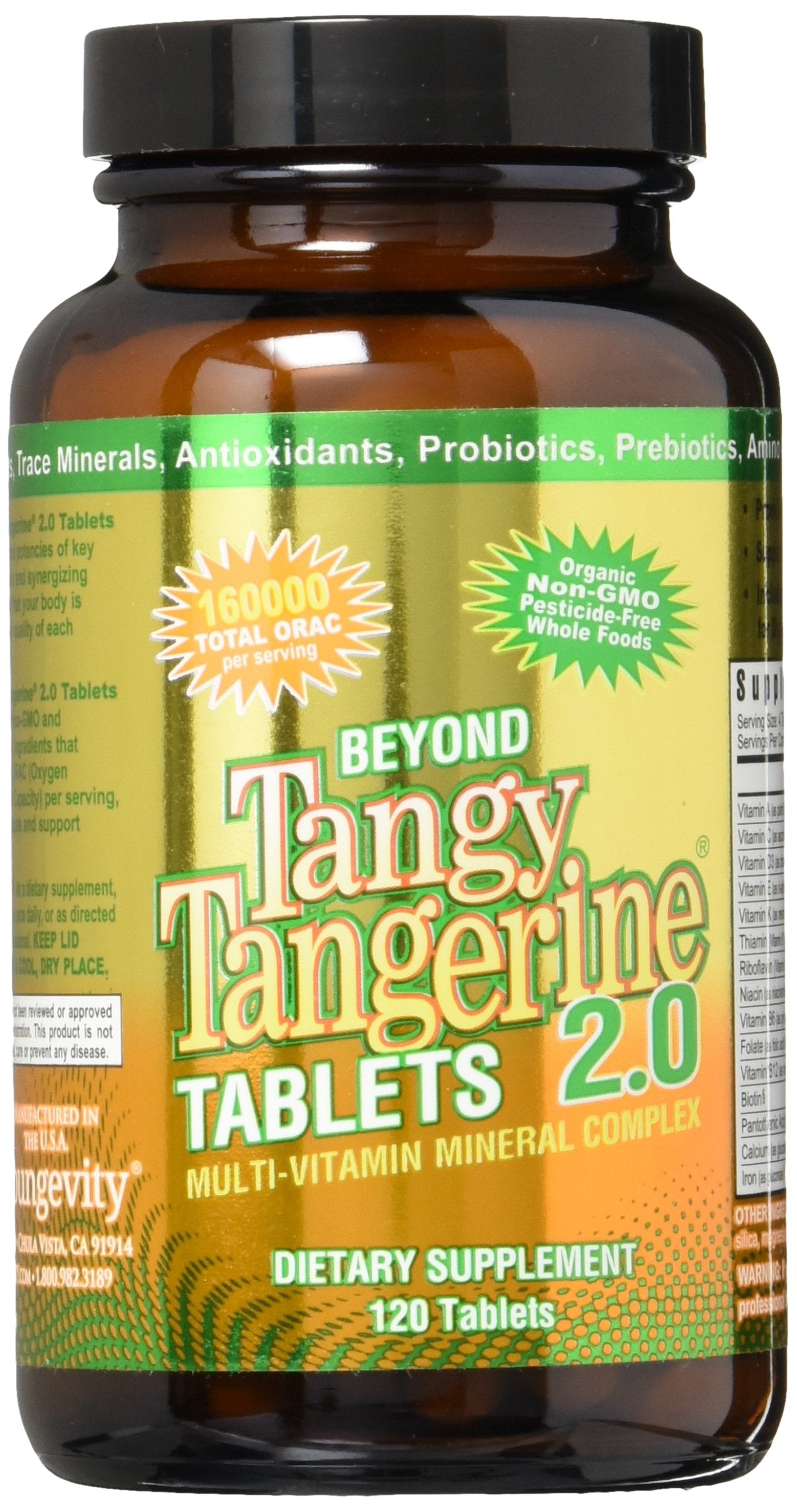 Youngevity Beyond Tangy Tangerine 2.0 organic seal indicating natural sourcing