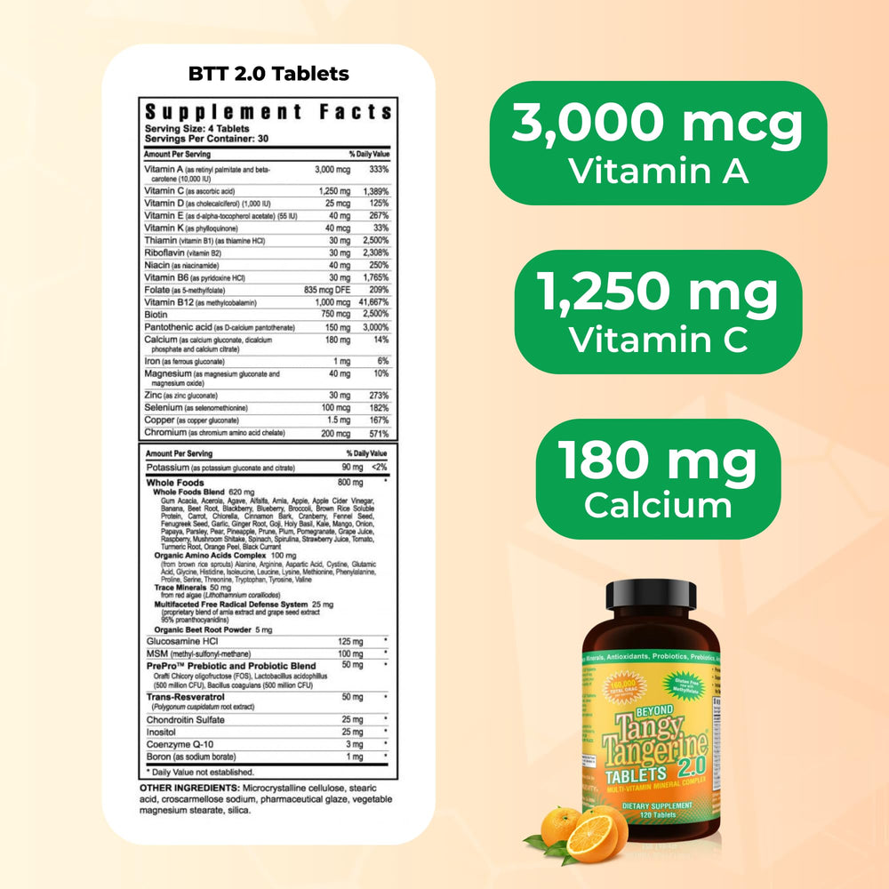 Youngevity Tangy Tangerine 2.0 two-pack bottles on shelf for home or travel