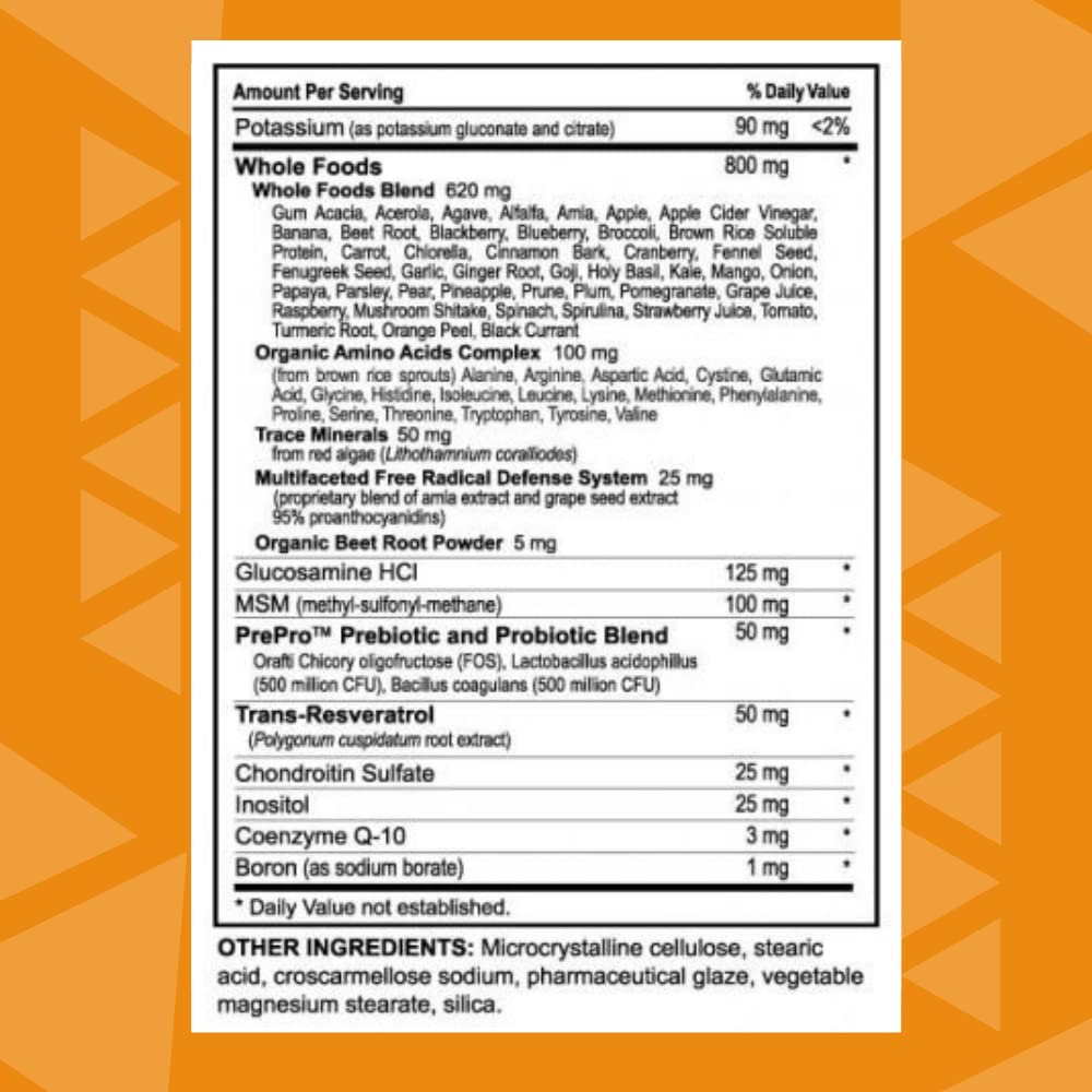 Youngevity Beyond Tangy Tangerine 2.0 packaging side with bottle and count