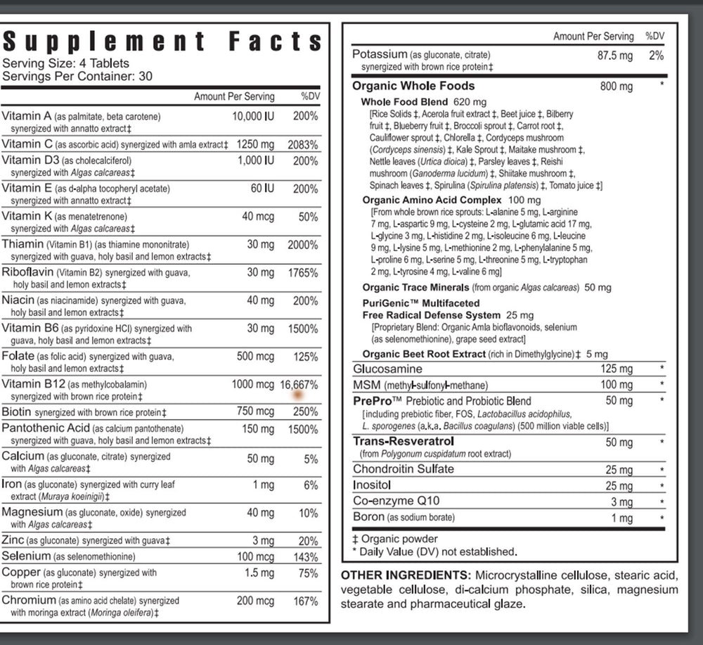 Youngevity Beyond Tangy Tangerine 2.0 tablets close-up highlighting natural formula.