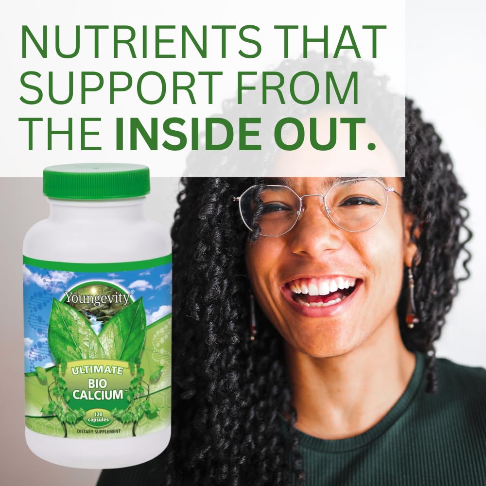 Youngevity Bio Calcium with other vitamins on table