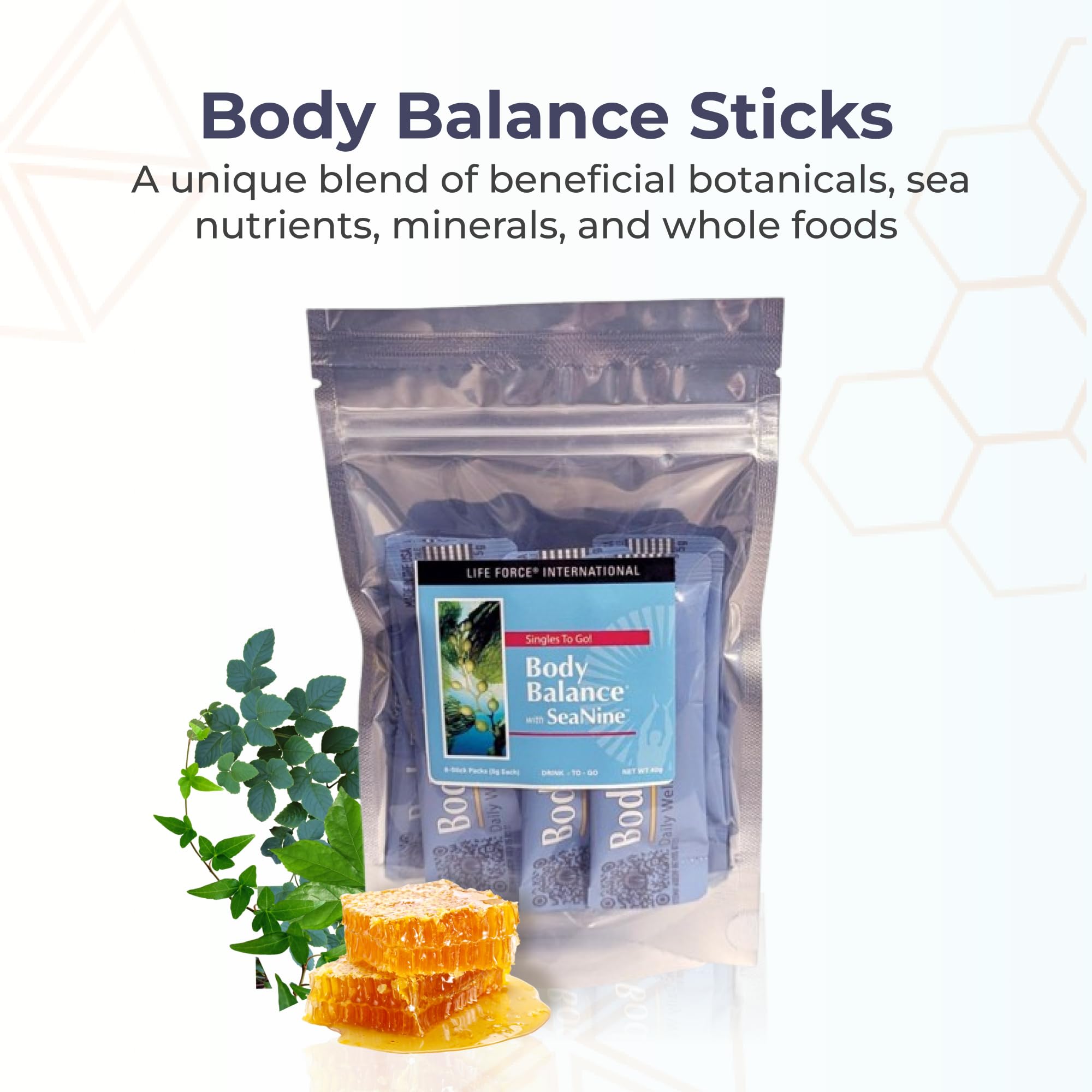 Youngevity Body Balance Sticks featuring sea vegetables for mineral-rich plant nutrition.