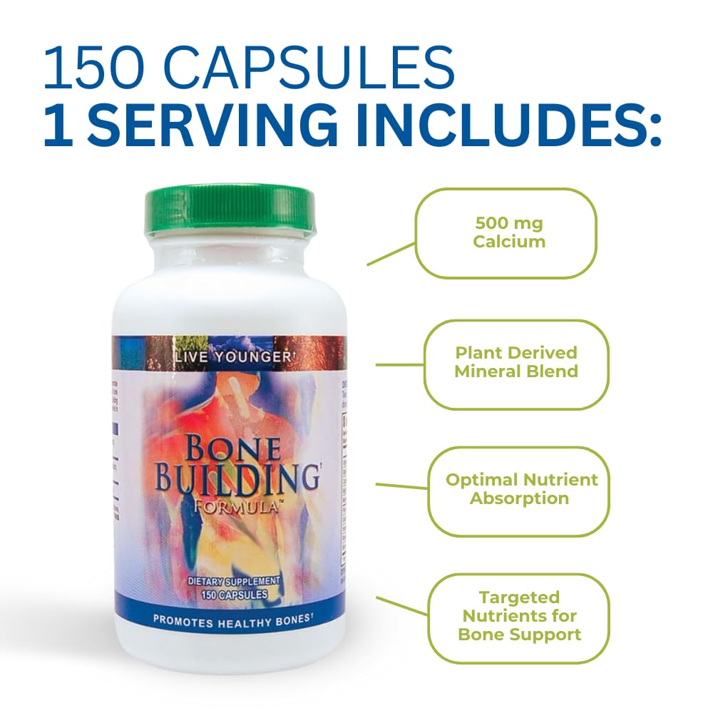Youngevity Bone Building Formula bottle with rosehips highlighting antioxidant cofactors