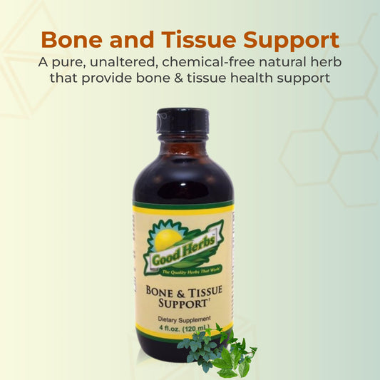 Youngevity Bone and Tissue Support label highlighting organic and wild-crafted ingredients.