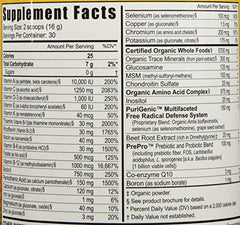Youngevity Beyond Tangy Tangerine 2.0 digestive blend representing prebiotics and probiotics.