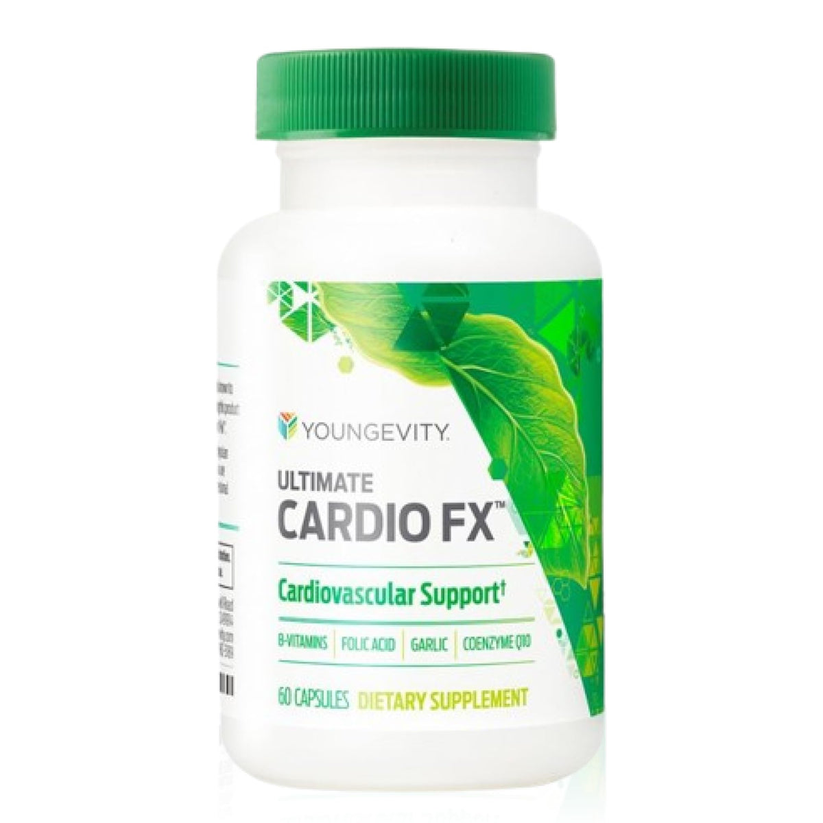 Youngevity Cardio FX bottle front emphasizes cardiovascular support.
