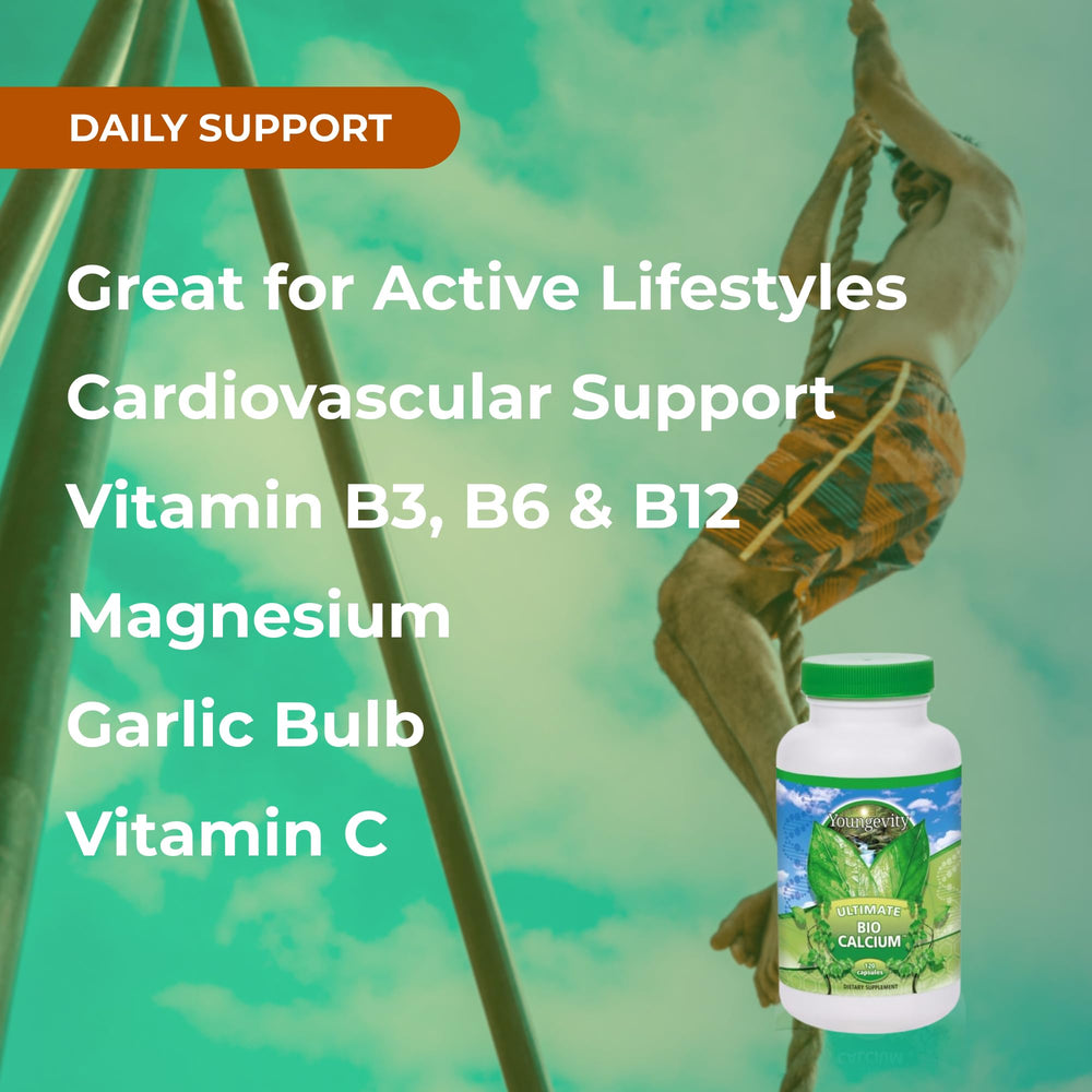 Youngevity Cardio FX bottle on wood surface signals everyday wellness routine.