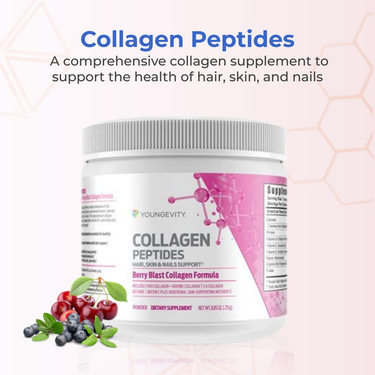Youngevity Collagen Peptides scoop: precise dosing for consistent daily use.