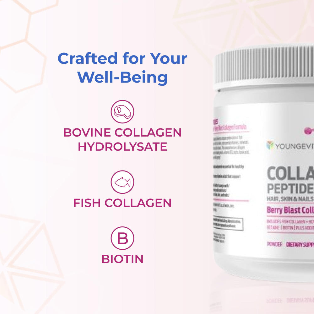 Youngevity Collagen Peptides skin-elasticity closeup: hydration and elasticity potential.