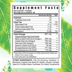 Back view displays supplement facts and dosage options for informed use