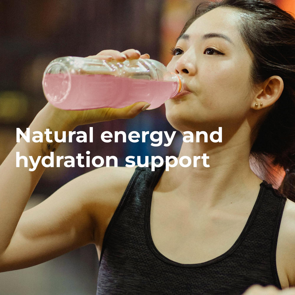 Youngevity ElectroFuel Raspberry sticks arranged for athletic hydration
