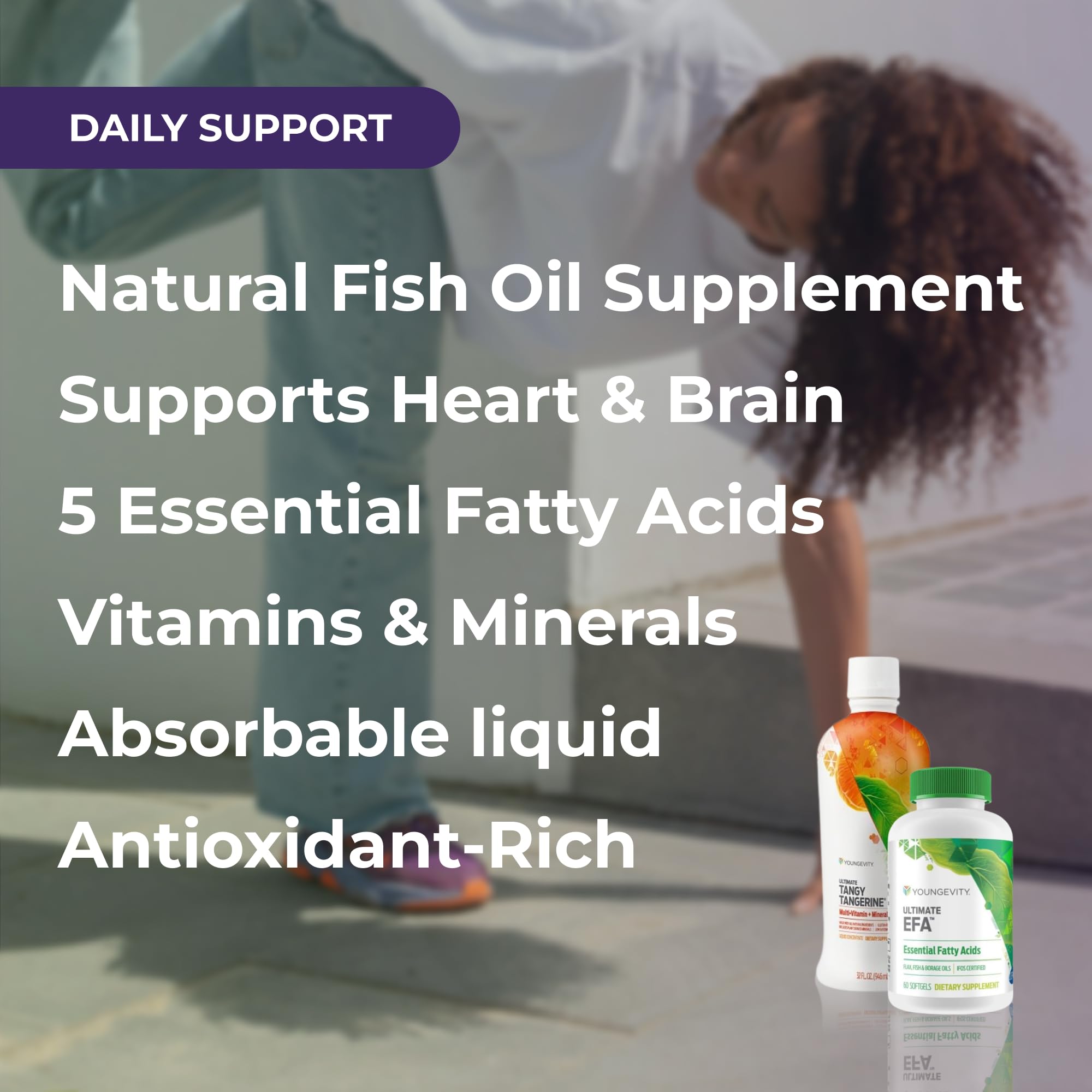 Youngevity Tangy Tangerine liquid with natural fruit ingredients enhances flavor and daily intake
