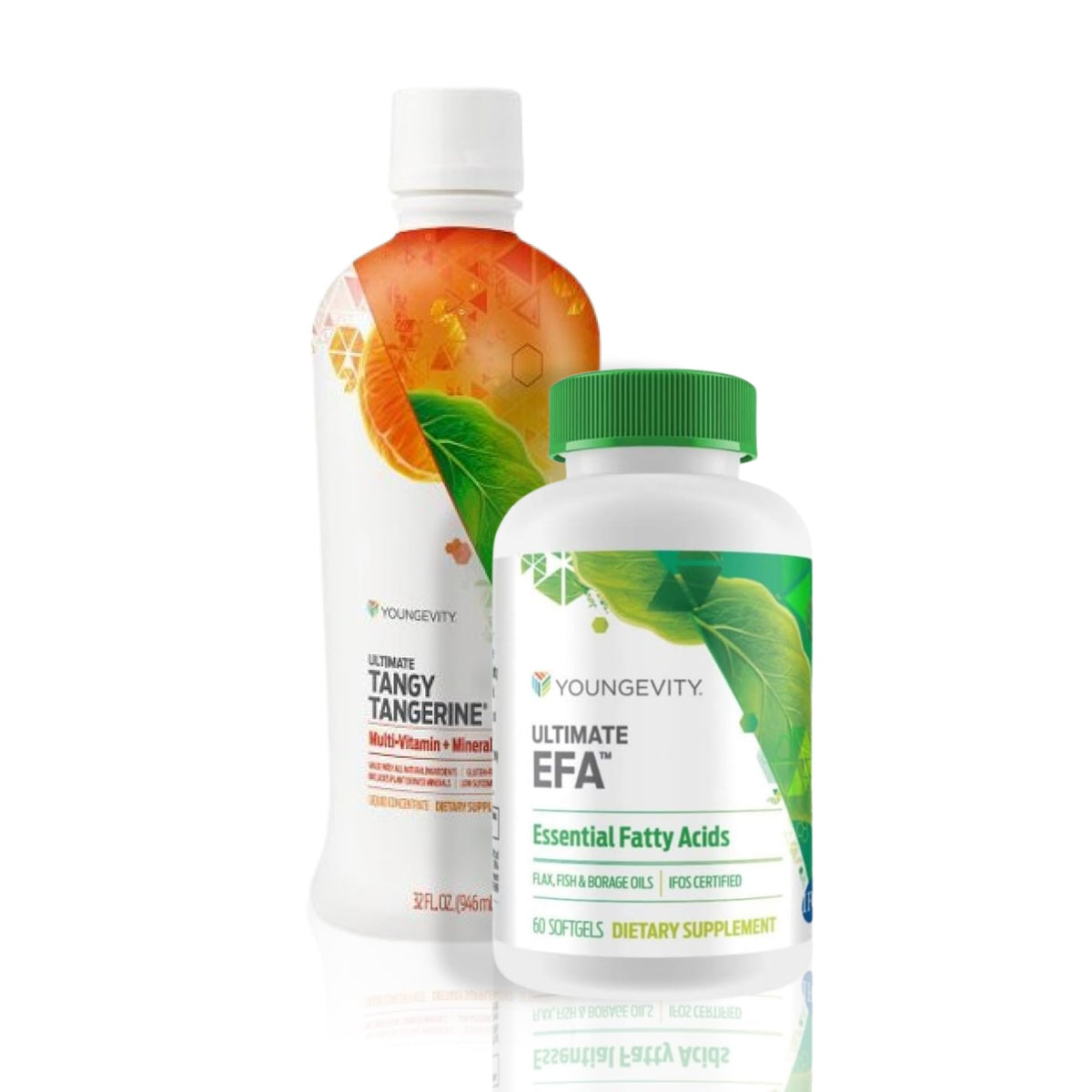 Youngevity Essential 90 Pak Tangy Tangerine bottle supports daily vitality