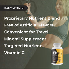 Youngevity Freelife MSM Ultra with Vitamin C blend highlighting collagen-related support