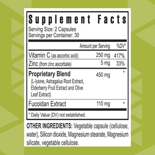 Youngevity FucoidZ capsules closeup highlights easy-to-take capsules and convenient daily use.