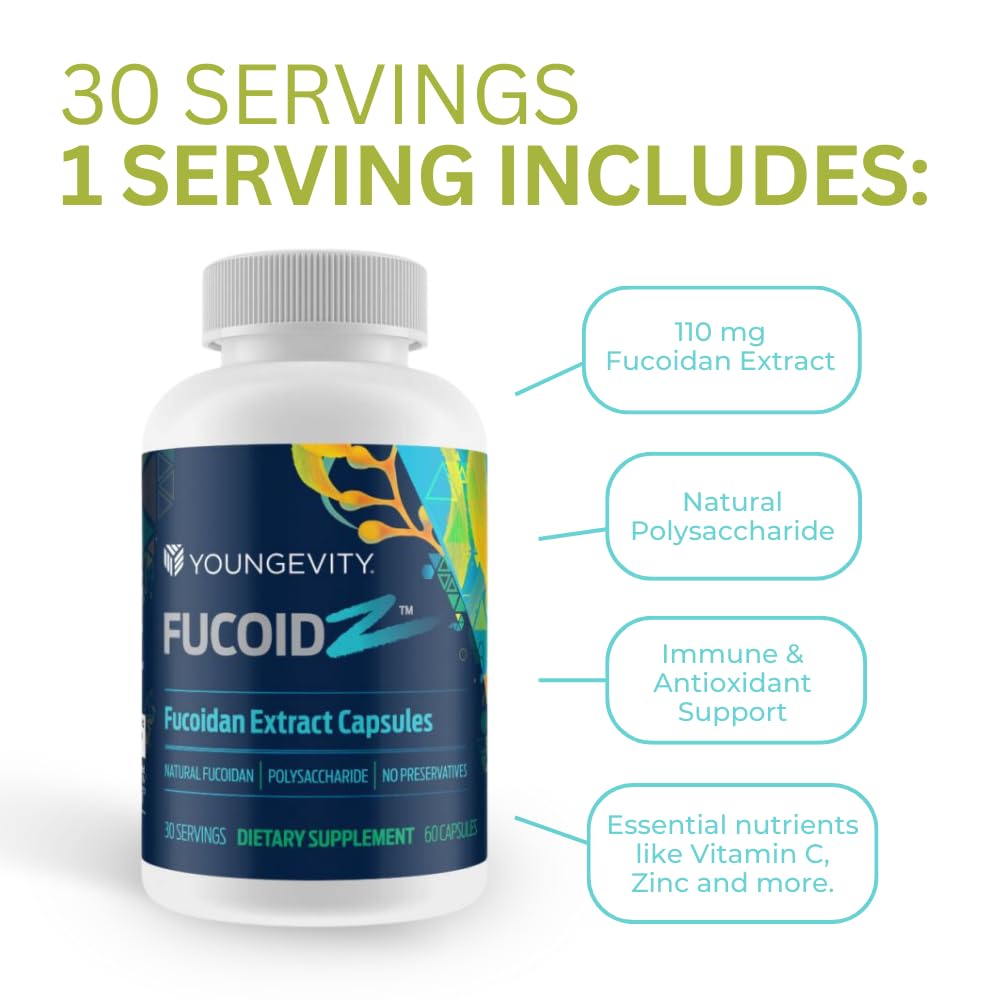 Youngevity FucoidZ elderberry blend image highlights traditional immune-supporting botanicals.