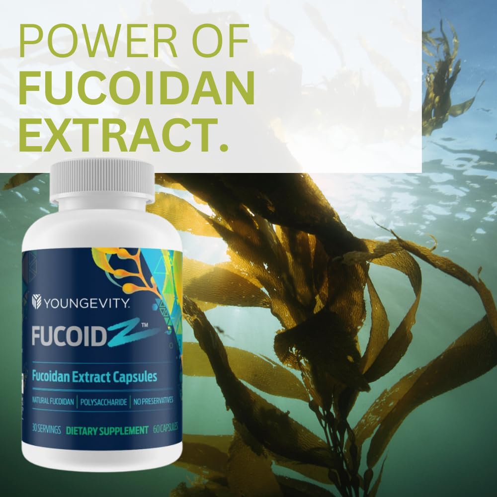 Youngevity FucoidZ olive-leaf image signals natural plant cofactors.