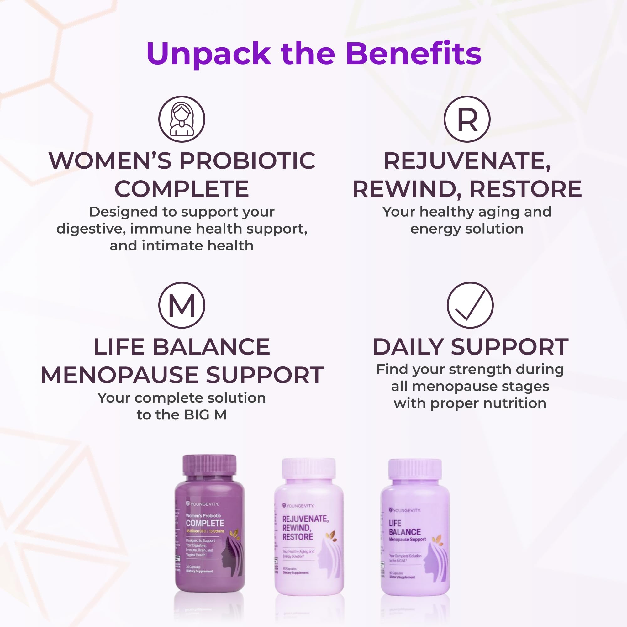 Youngevity Gut-Microbiome Support—promotes healthy gut balance.