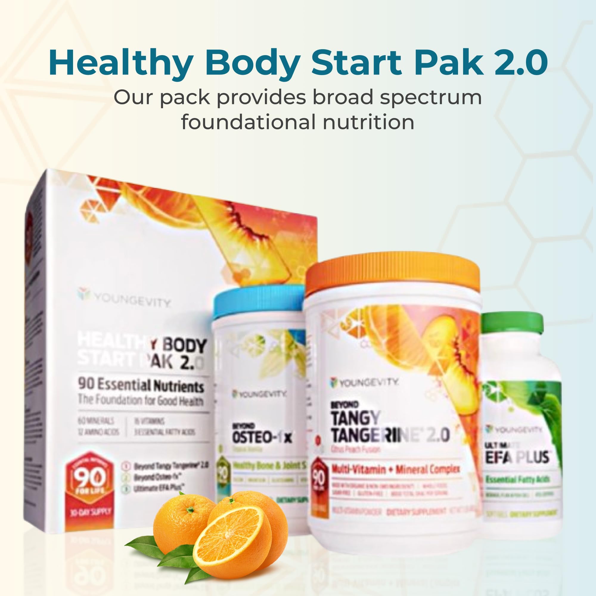 Youngevity Start Pak bundle showing three products for convenient daily nutrition.