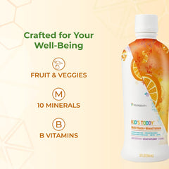 Child drinking Youngevity Kid's Toddy shows kid friendly consumption