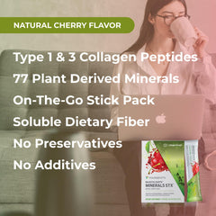 Youngevity Majestic Earth STX powder dissolving in water demonstrates easy mixability.