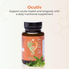 Close-up of Ocutiv 30 capsules for easy daily use.