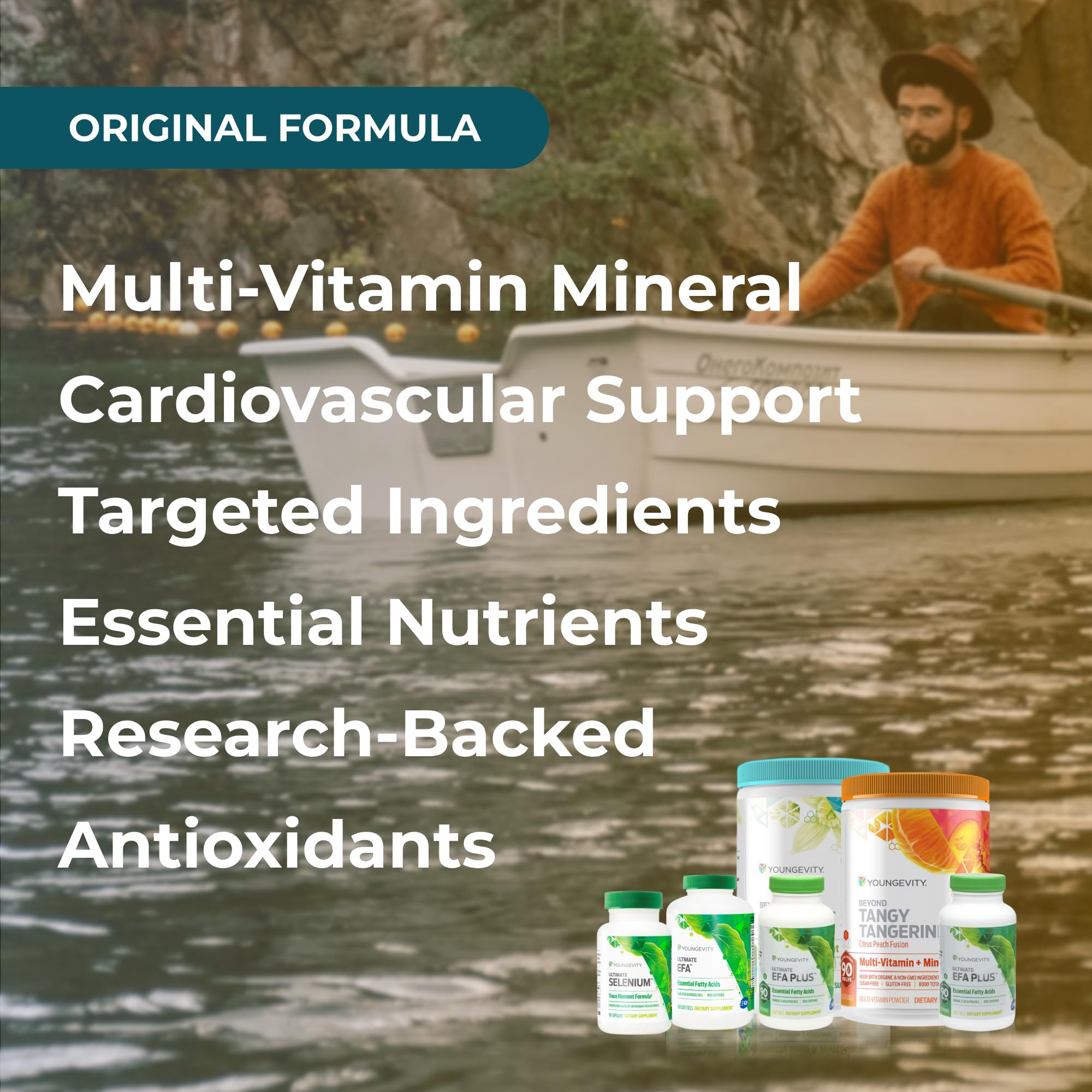 Youngevity Osteo fx powder close-up with scoop.